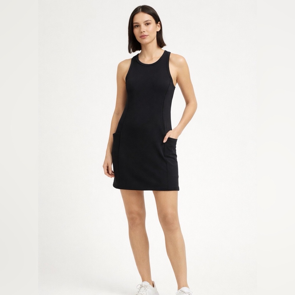 Zella Black Activewear Racerback Dress women’s size XS NWT Nordstrom(A294)✨